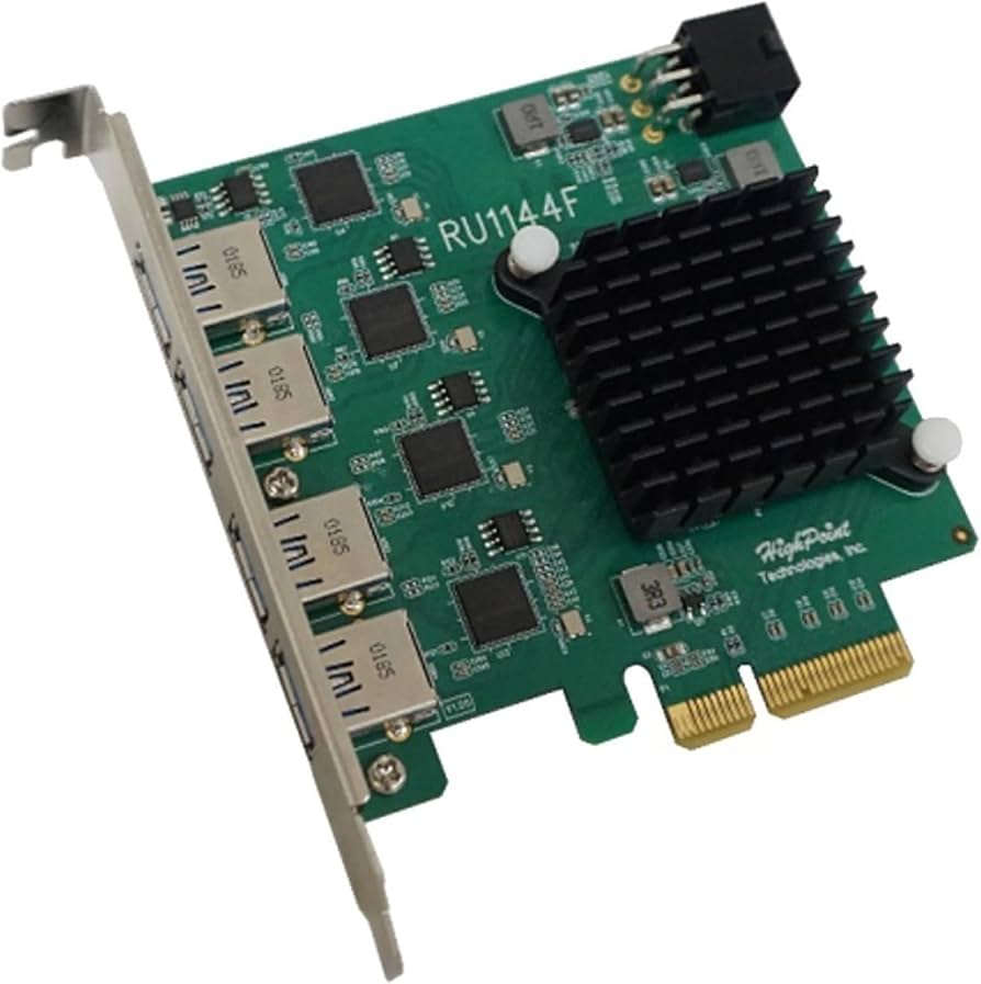 HighPoint RU1144F PCIe 3.0 x4 4-Port USB-A 3.2 Host Controller