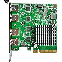 HighPoint RU1244A PCIe 3.0 x8 USB 3.2 10G 4-Port Host Controller