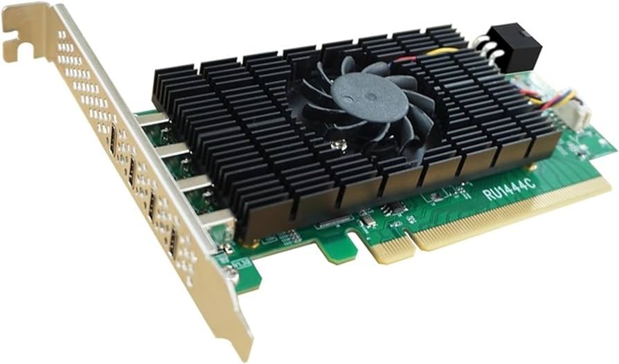 HighPoint RU1444C PCIe 3.0 x16 4-Port USB-C 3.2 20Gb/s Controller