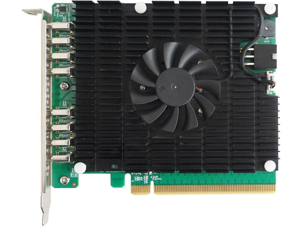 HighPoint RU1488C 8-Port USB-C 3.2x2 PCIe 3.0 x16 Host Controller