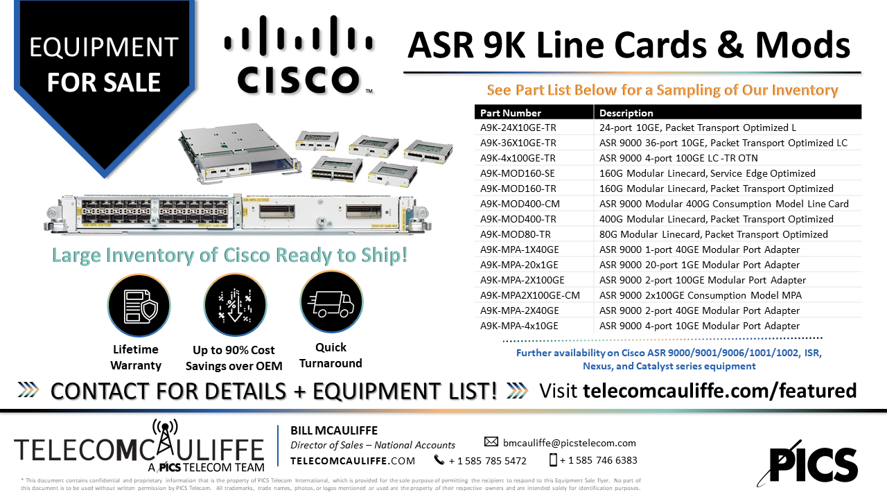 Licence IP avancée CISCO ASR 9000 4 ports 100GE par carte de ligne