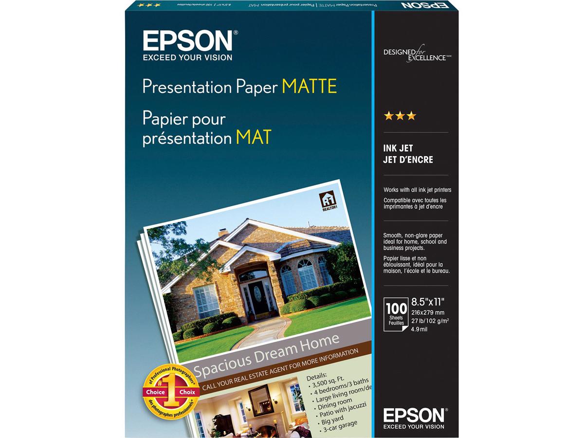 Epson 8.5x11 high-gloss photo paper is designed for inkjet printing and delivers outstanding image quality, ideal for photos and marketing materials. This 100-sheet pack meets TAA compliance and is compatible with select Epson Stylus Color printers, making it a dependable choice for both home and office uses.