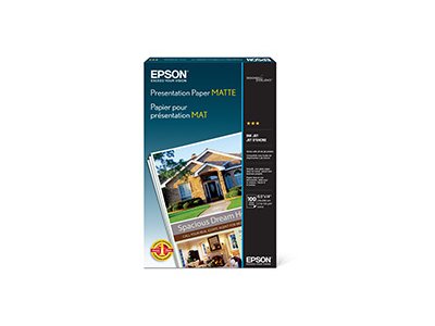 EPSON Presentation Paper Matte offers professional-quality results for inkjet printing applications. Designed in legal size and packaged with 100 sheets per pack, this photo-quality paper ensures crisp detail and a smooth matte finish suitable for presentations, brochures, and office documents. Its TAA compliance and Japanese origin reinforce its reliability and suitability for regulated environments.
