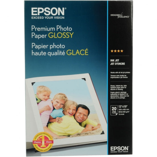 Papier photo EPSON Super B 13x19 pouces 194 g 20 feuilles