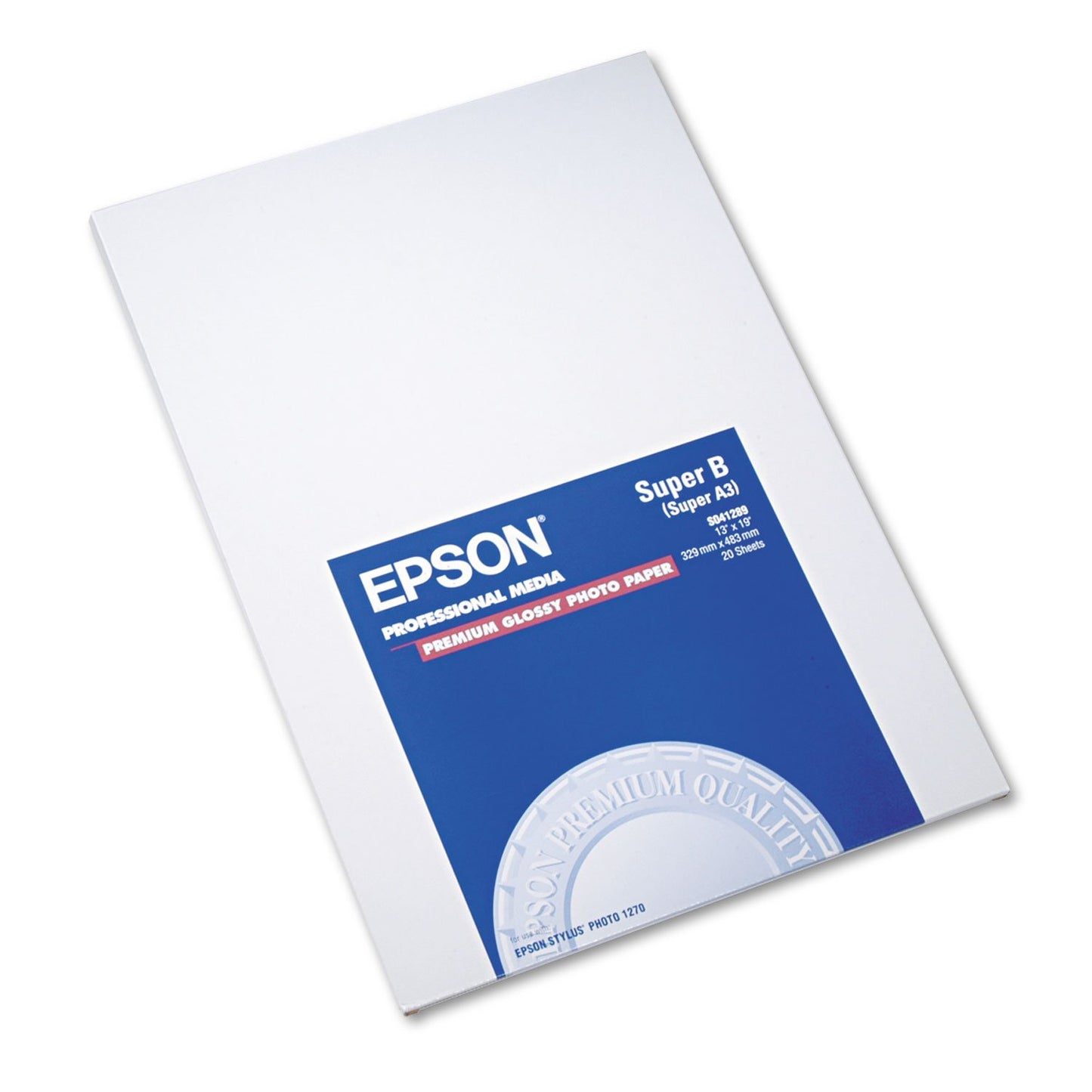 Papier photo EPSON Super B 13x19 pouces 194 g 20 feuilles