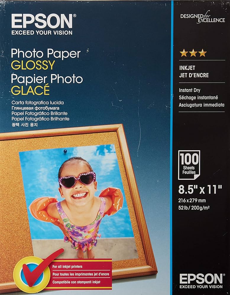 Papier photo glacé EPSON Ultra Premium 4x6, 100 feuilles