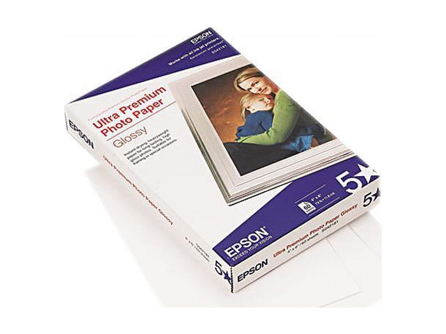 Papier photo glacé EPSON Ultra Premium 4x6, 60 feuilles