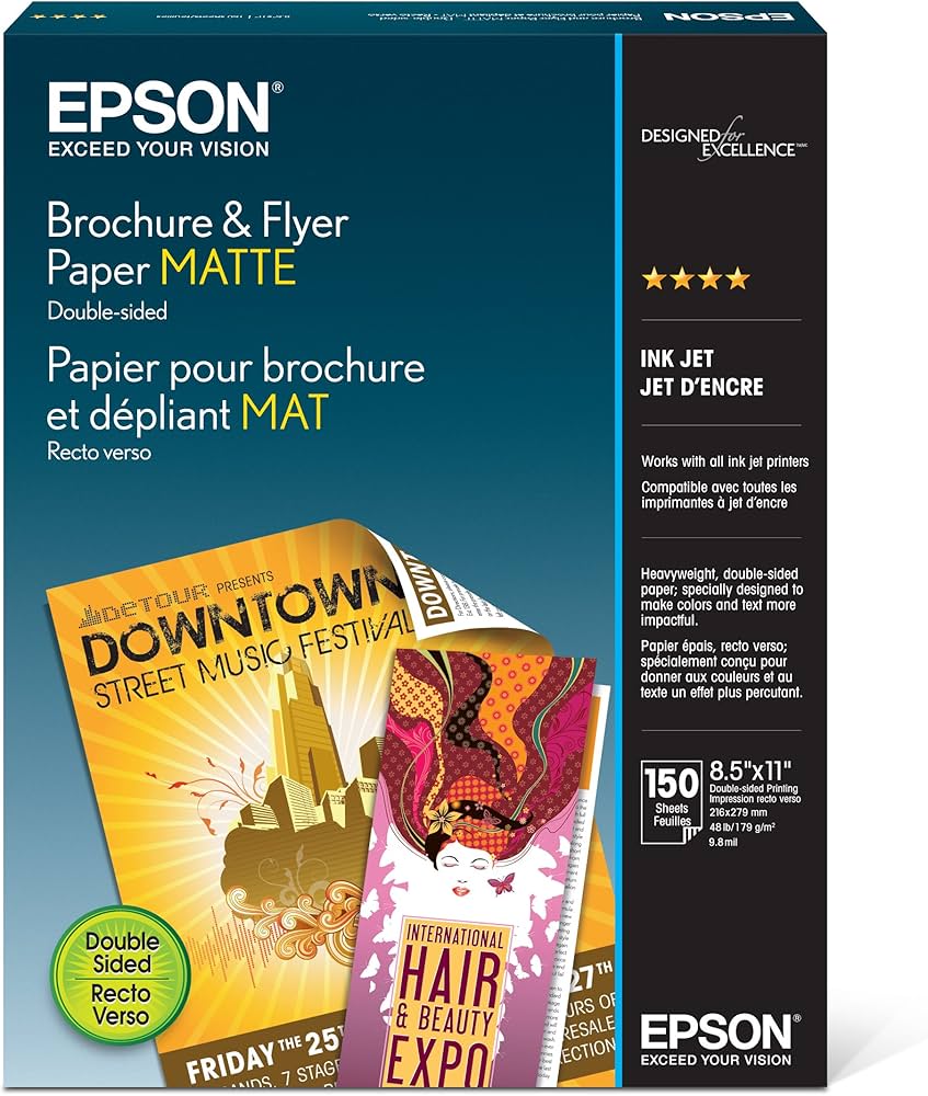 EPSON Brochure & Flyer Paper Matte, S042384