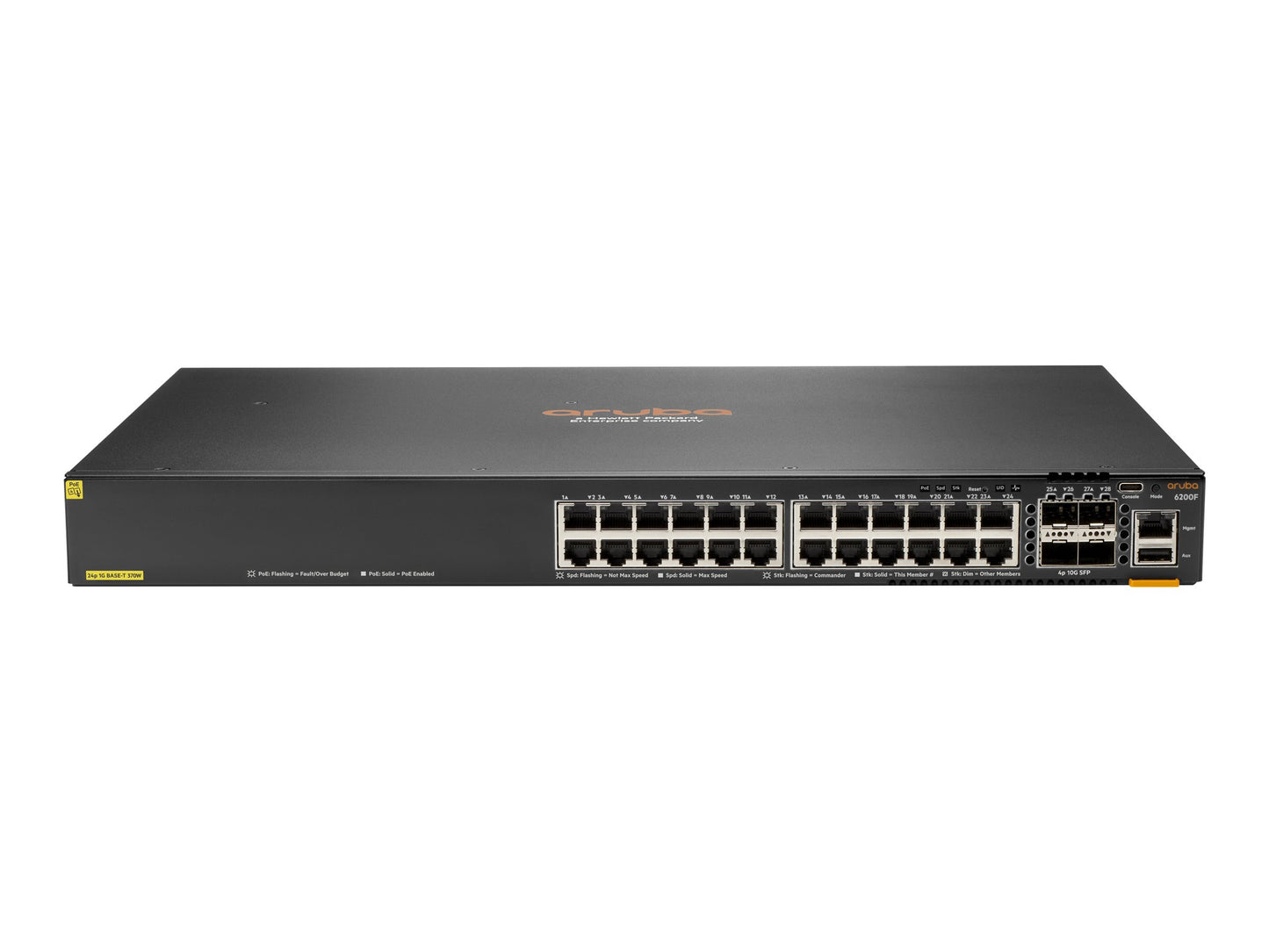 HPE Aruba CX 6200F 48G PoE+ 4SFP 370W TAA Switch