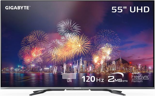 Écran plat 4K VA GIGABYTE S55U-SA 54,6 pouces, 120 Hz, HDR, HDMI 2.1
