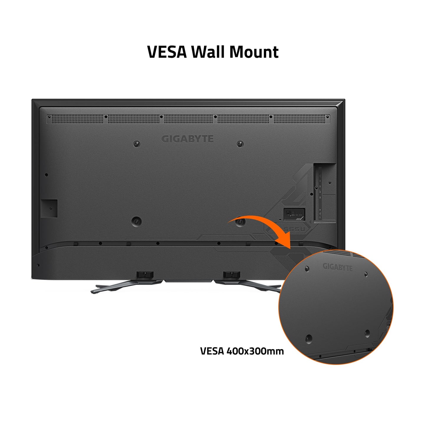 Écran plat 4K VA GIGABYTE S55U-SA 54,6 pouces, 120 Hz, HDR, HDMI 2.1