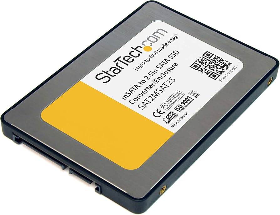 StarTech 2.5" SATA to Mini SATA SSD Adapter Enclosure - SAT2MSAT25