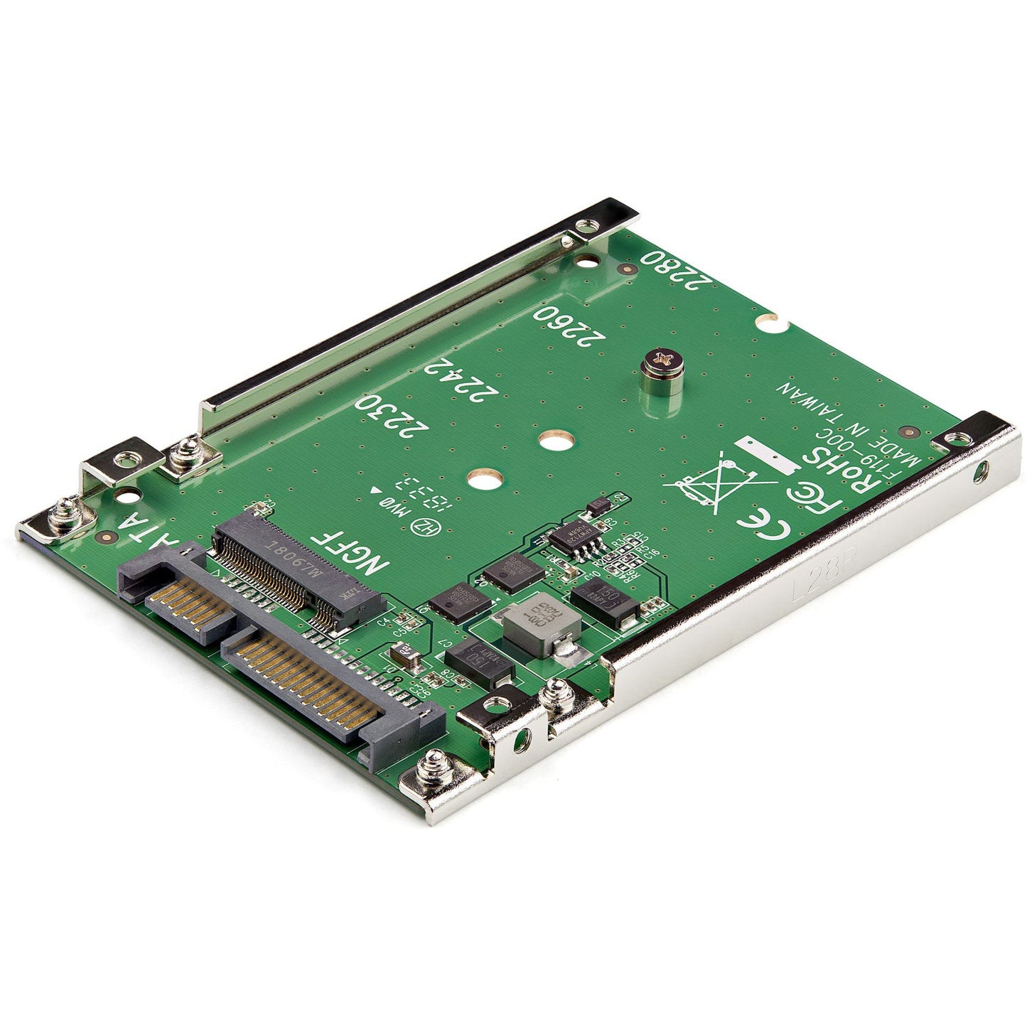 Adaptateur STARTECH M.2 SATA SSD vers SATA III 2,5 pouces, cadre ouvert, 7 mm, SAT32M225