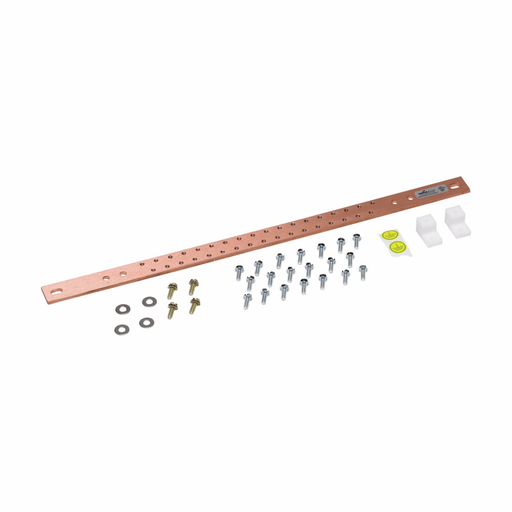 EATON SBHB119K Copper Ground Bar Kit, 19.375" Horizontal Rack Mount