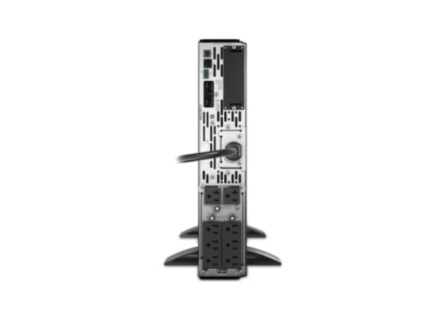 The APC Smart-UPS X 2200VA Rack/Tower LCD provides reliable line-interactive power protection with extended runtime capability, ideal for critical electronics and server systems. Featuring a convertible 2U design, this 120V UPS includes 6x NEMA 5-15R and 2x 5-20R outlets, a NEMA L5-30P input, and SmartSlot for scalable battery management. TAA compliance and a 3-year warranty make it a trustworthy choice for commercial, government, or education environments.