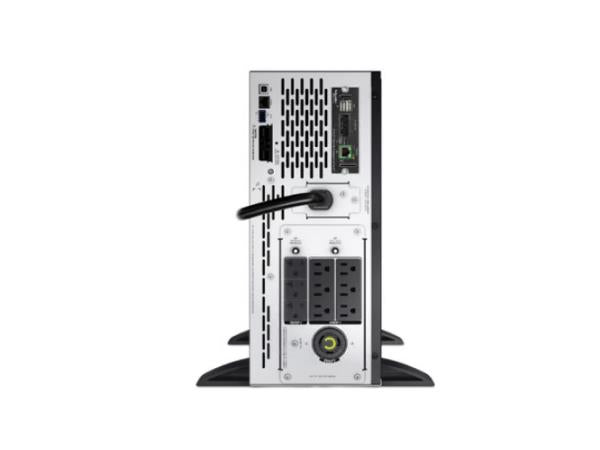The APC Smart-UPS X 3000VA provides high-performance power protection for servers, network equipment, and industrial applications in space-constrained environments. Featuring line-interactive technology, a rack/tower convertible 4U design, and a short-depth chassis, it is especially suited for use in shallow enclosures or tight racks. TAA-compliant and made in the USA, it comes with an extended runtime capability and includes a 3-year warranty.