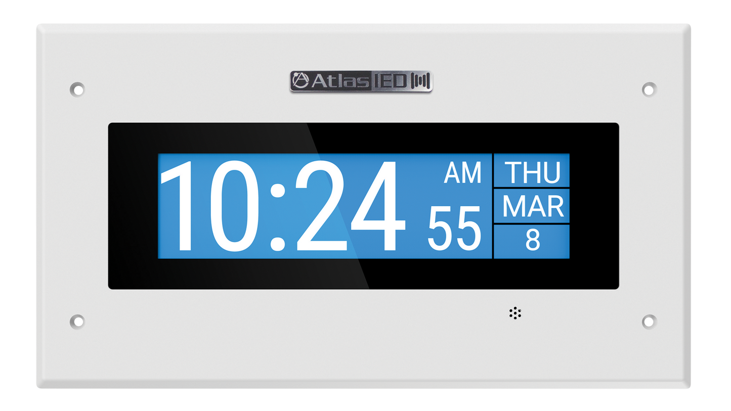 Écran LCD mural CISCO ATLAS IP-DM avec micro, PoE+, blanc