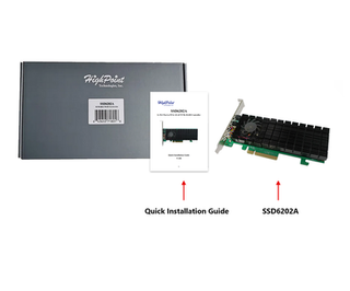 HighPoint SSD6202A PCIe 3.0 x8 Dual M.2 NVMe RAID Controller