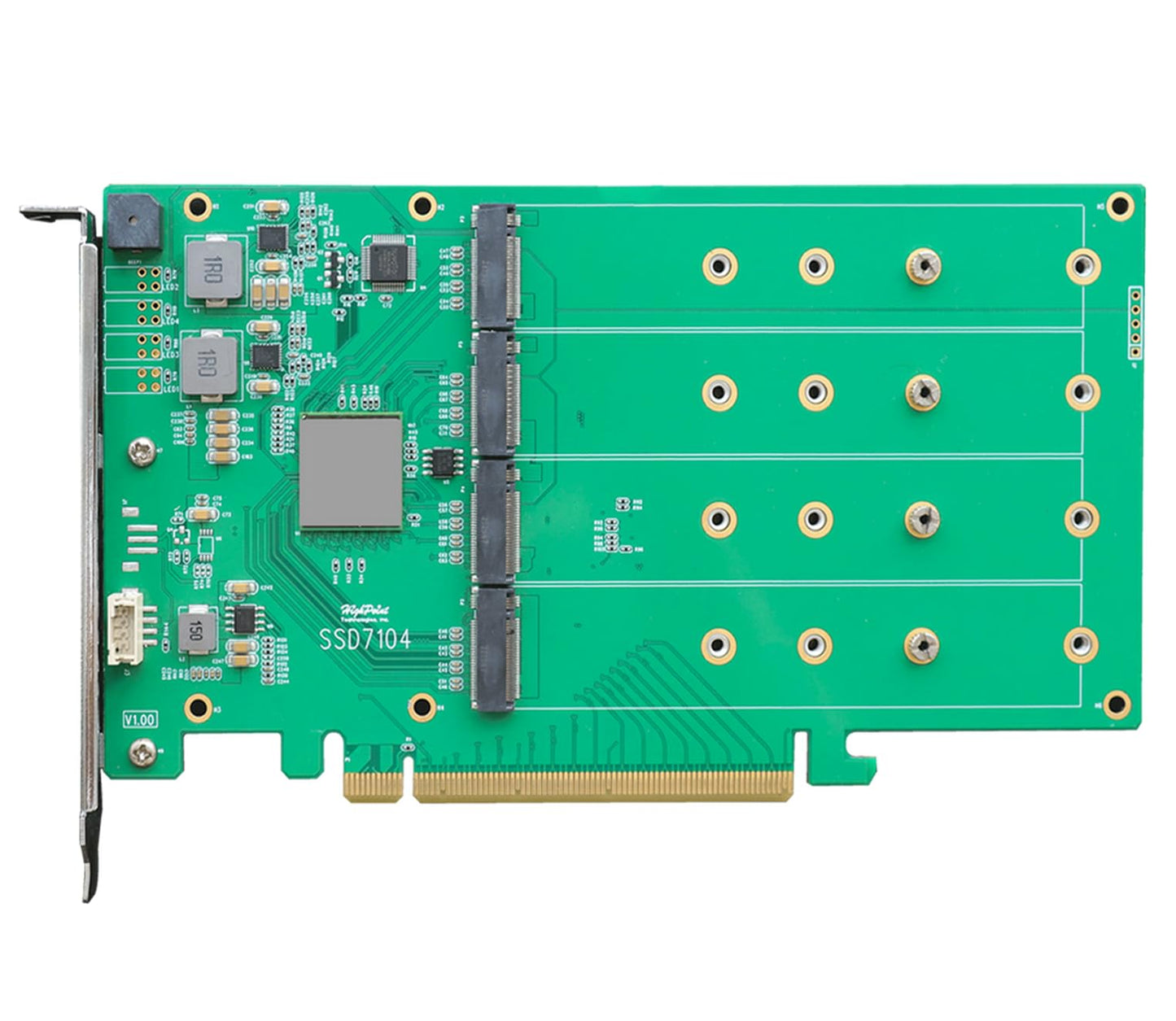 HighPoint SSD7104 PCIe 3.0 x16 4x M.2 NVMe RAID Controller