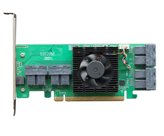 HighPoint SSD7180 PCIe Gen3 x16 8-Channel U.2 NVMe RAID Controller