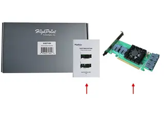 HighPoint SSD7180 PCIe Gen3 x16 8-Channel U.2 NVMe RAID Controller