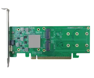 HighPoint SSD7502 PCIe 4.0 x16 2x M.2 NVMe RAID Controller