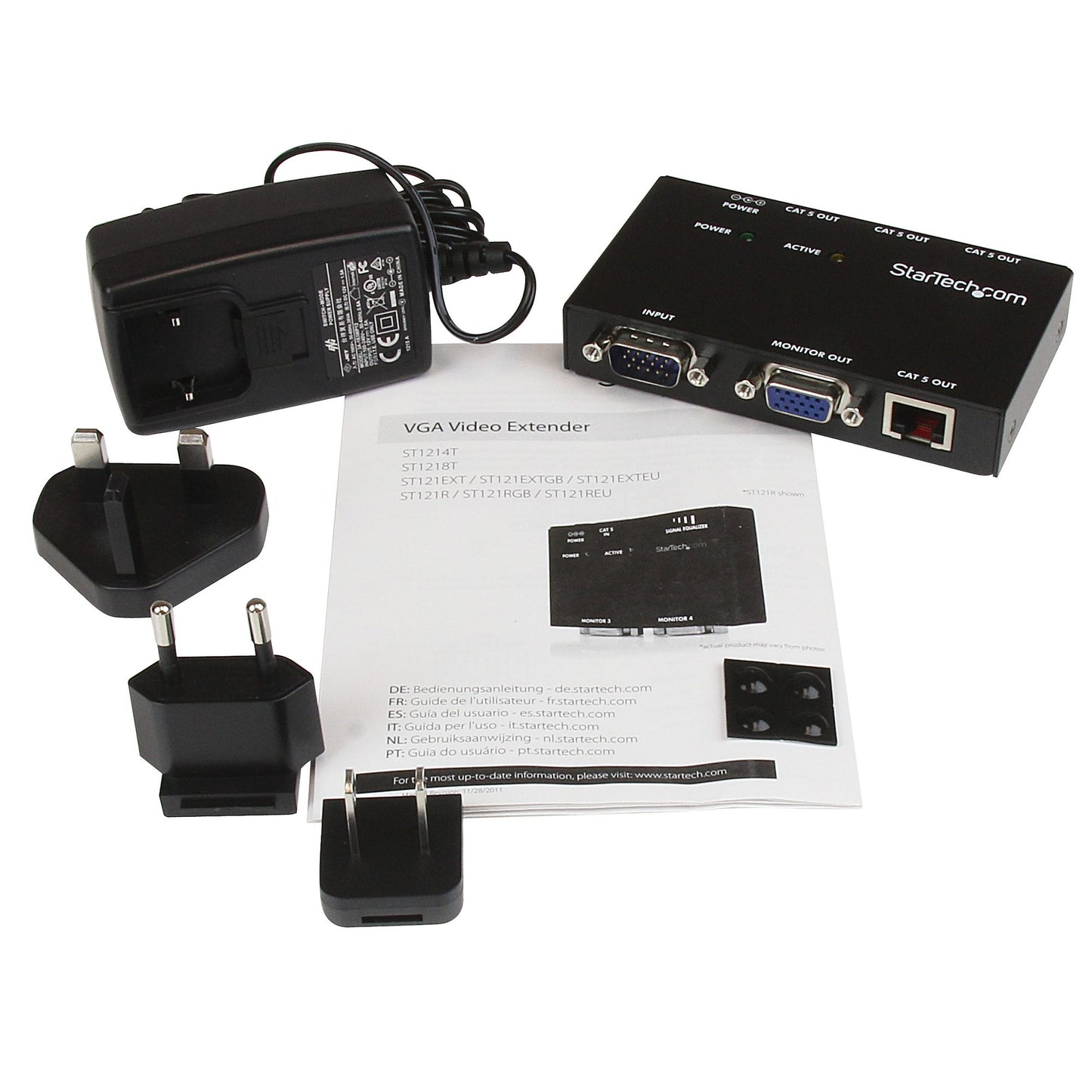 StarTech 4-Port VGA Extender over Cat5, 1600x1200, 150m, ST1214T