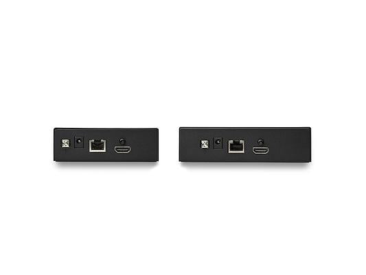 Extend HDMI signals over long distances with the StarTech HDMI over CAT6 Extender. It supports 4K resolution at 60Hz up to 230ft and 1080p at 60Hz up to 328ft, delivering reliable AV connectivity for commercial or digital signage applications. With TAA compliance and power/video over a single CAT5e/CAT6 cable, this device simplifies setups in professional environments.
