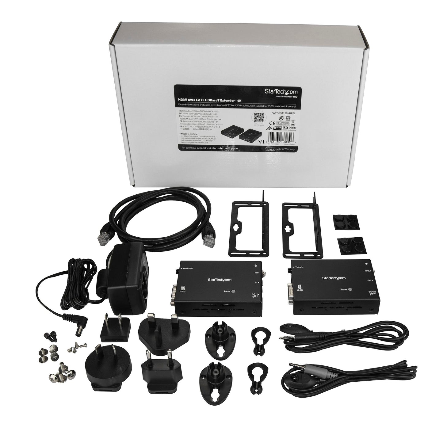 Extension HDMI sur Cat5e HDBaseT STARTECH - 4K, ST121HDBTL
