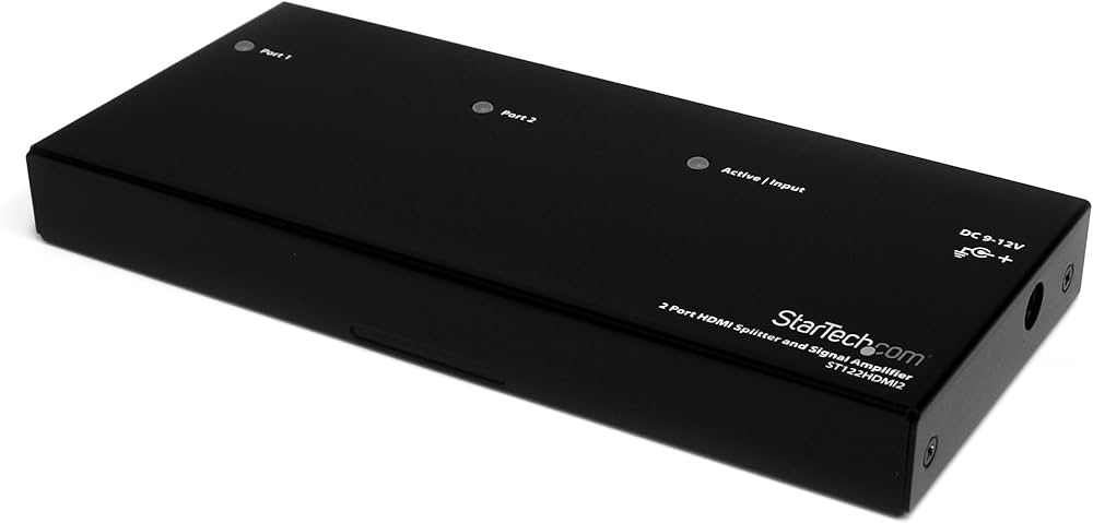 Répartiteur HDMI 2 ports StarTech ST122HDMI2 avec amplificateur – 1080p, conforme TAA