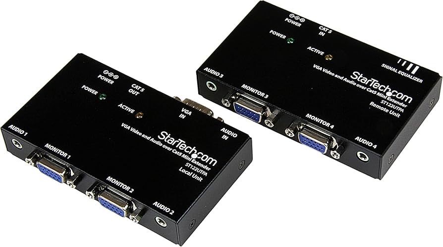 Extendeur vidéo VGA STARTECH ST122UTPA sur Cat5 avec audio