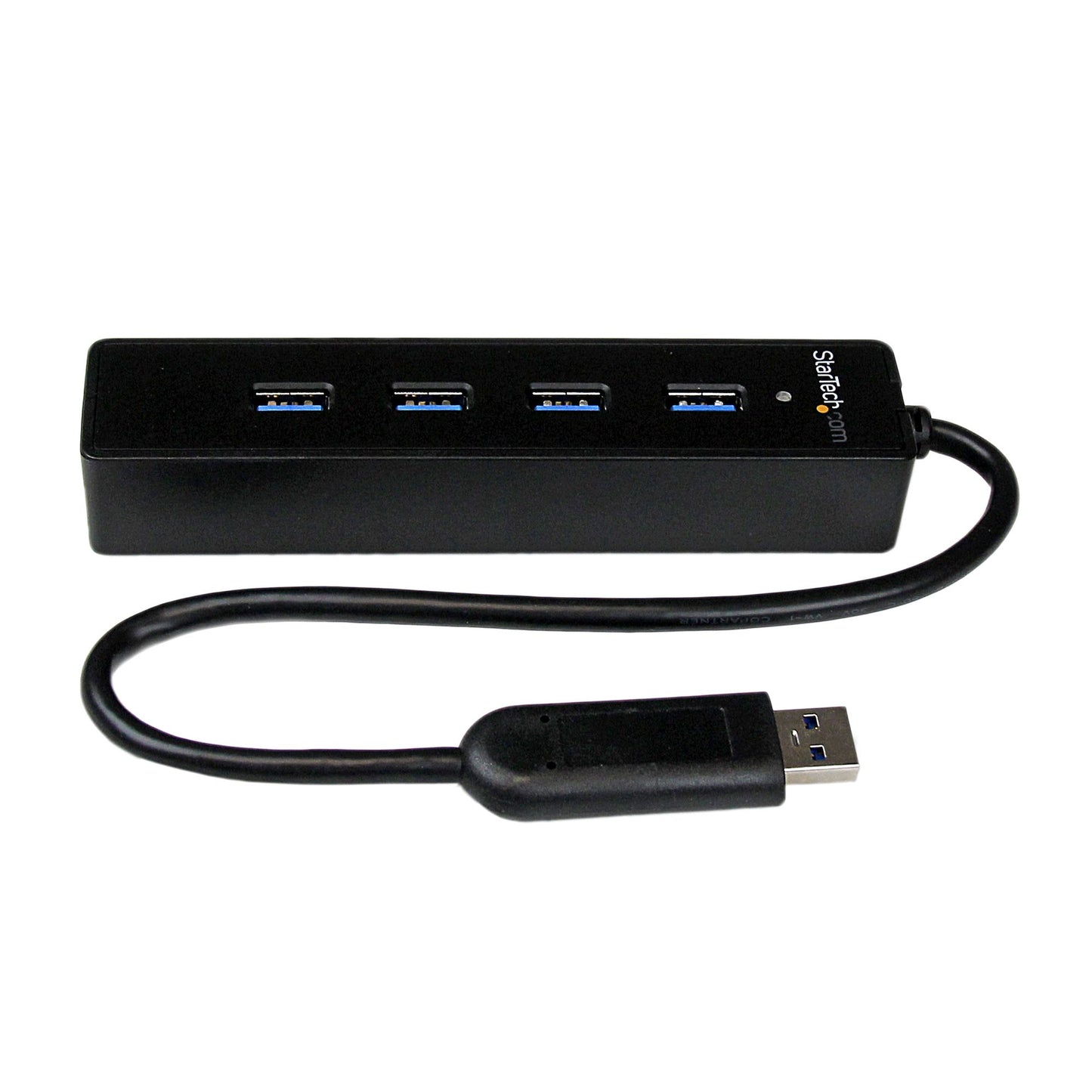 STARTECH Portable 4 Port Mini USB 3.0 Hub - Black