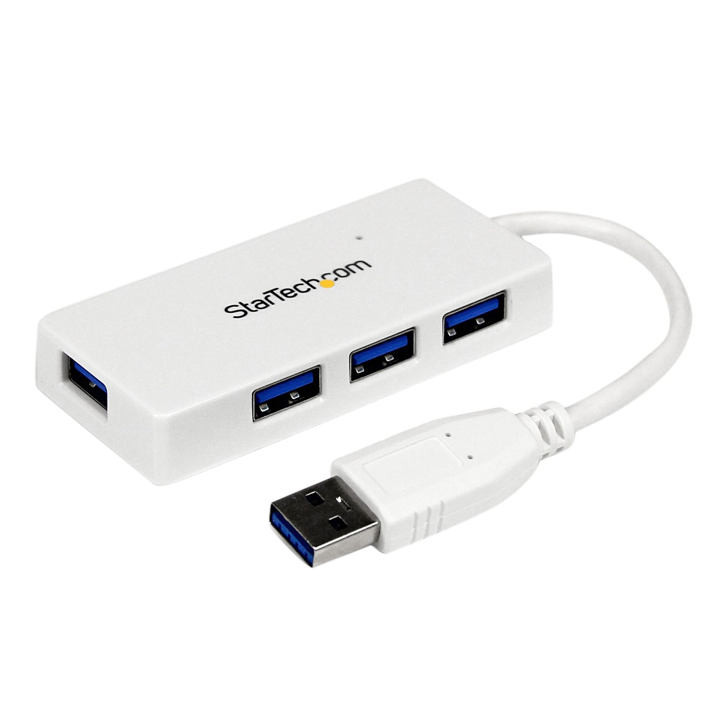 STARTECH Portable 4 Port Mini USB 3.0 Hub - White