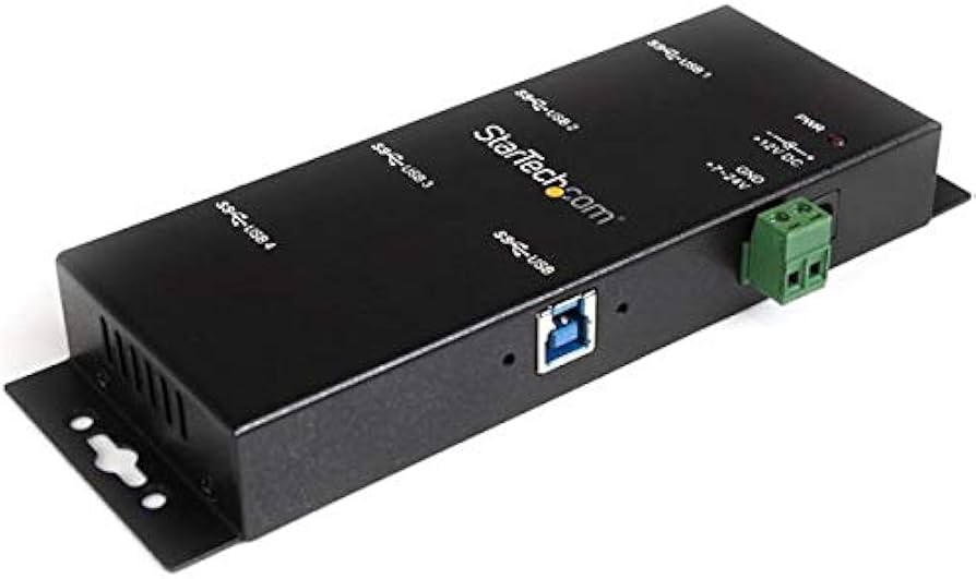 StarTech ST4300USBM 4-Port Rugged USB 3.0 Industrial Hub