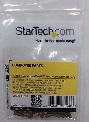 Entretoises en laiton StarTech 6-32 pour carte mère - Lot de 15