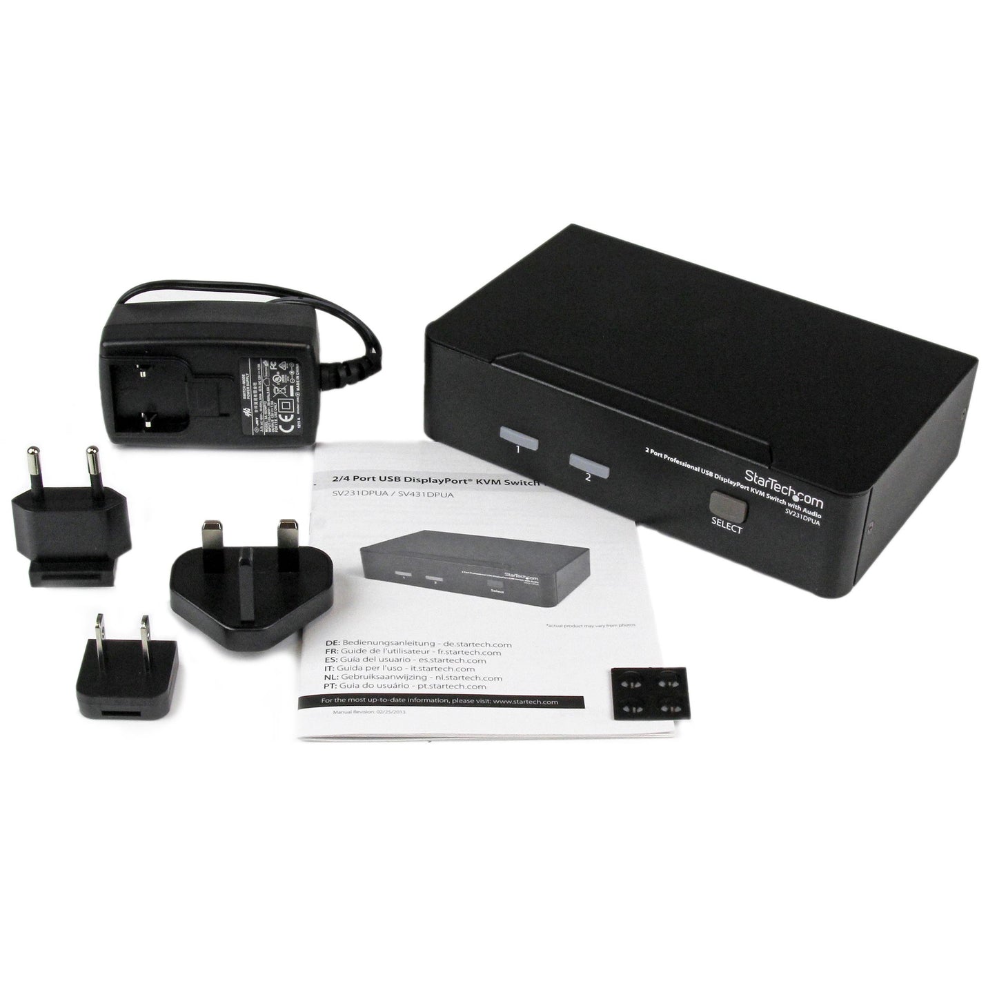 StarTech 2-Port USB DisplayPort KVM Switch SV231DPUA