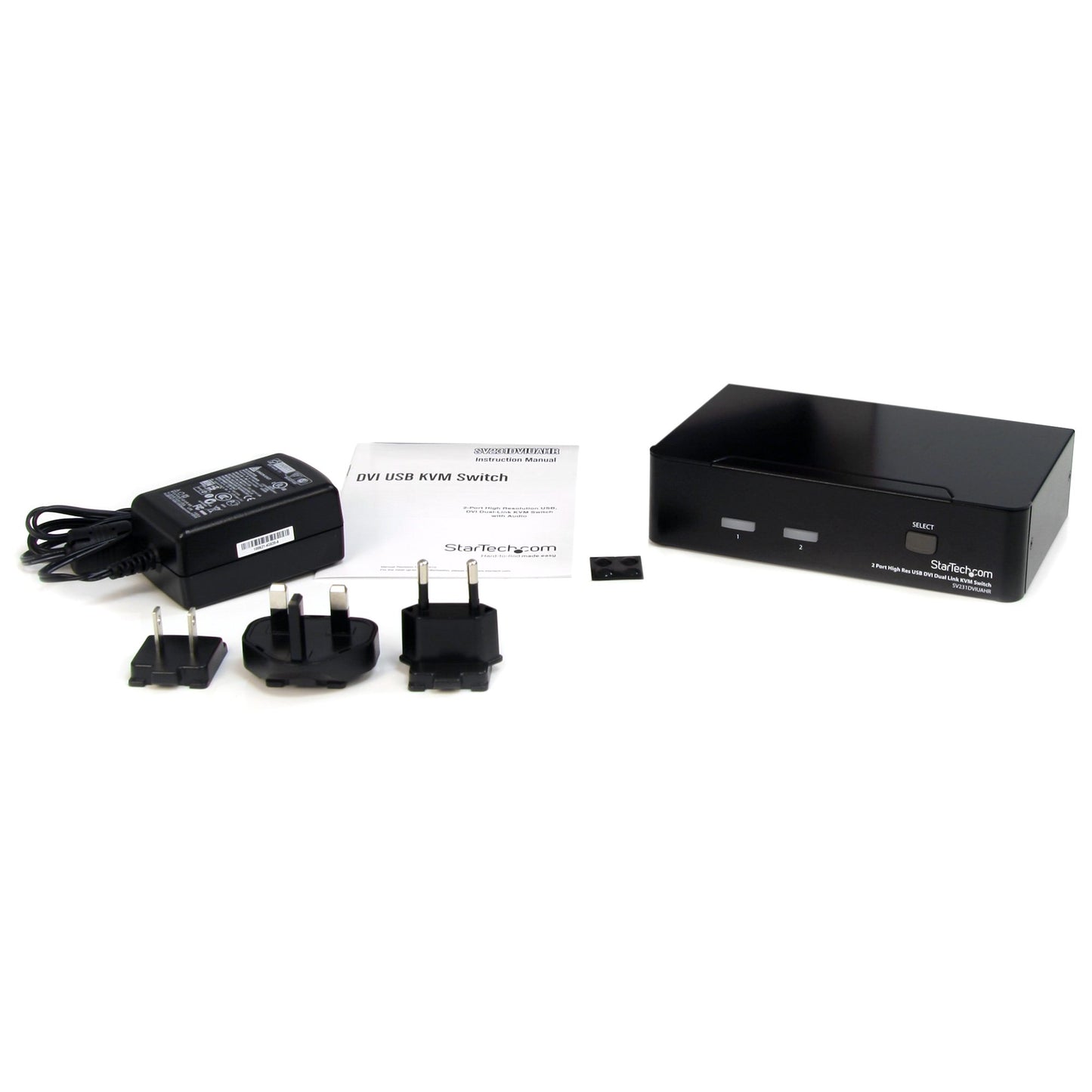 StarTech 2-Port High Res USB DVI Audio KVM Switch