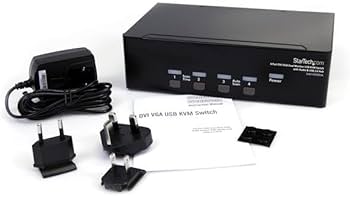 StarTech 4-Port DVI/VGA Dual Monitor USB KVM Switch