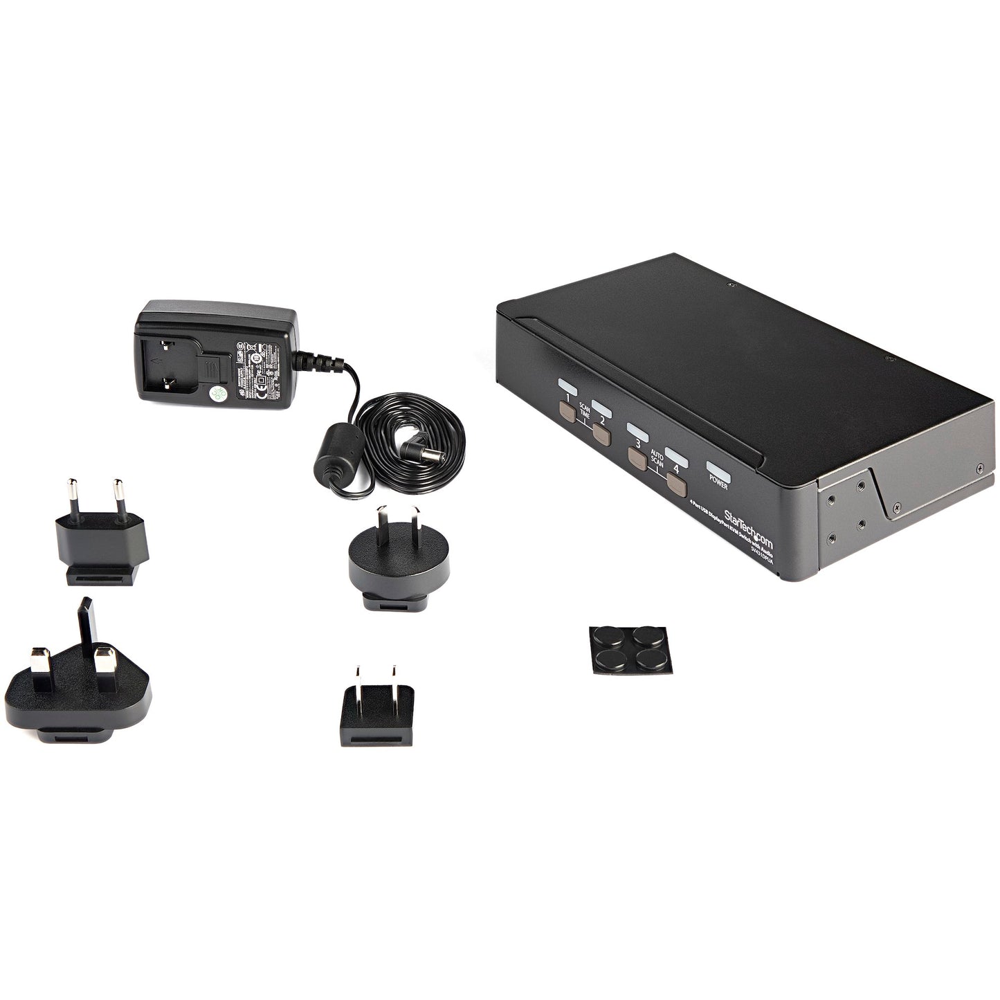 StarTech 4 Port USB DisplayPort KVM Switch with Audio - SV431DPUA