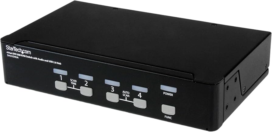 STARTECH 4-Port DVI USB KVM Switch with Audio - SV431DVIUA
