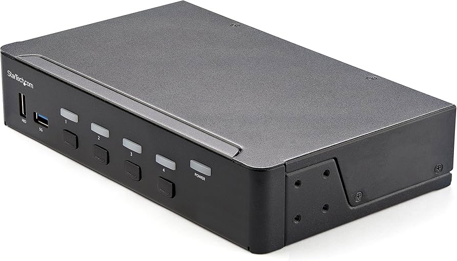 Commutateur KVM HDMI 4 ports StarTech avec prise en charge USB 3.0 et audio