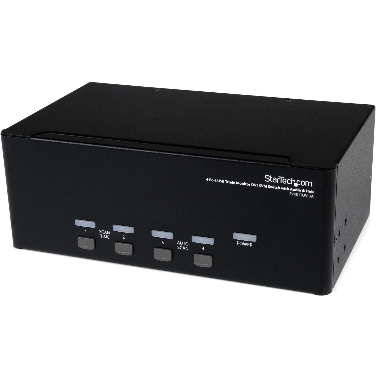 STARTECH 4-Port Triple Monitor DVI USB KVM Switch