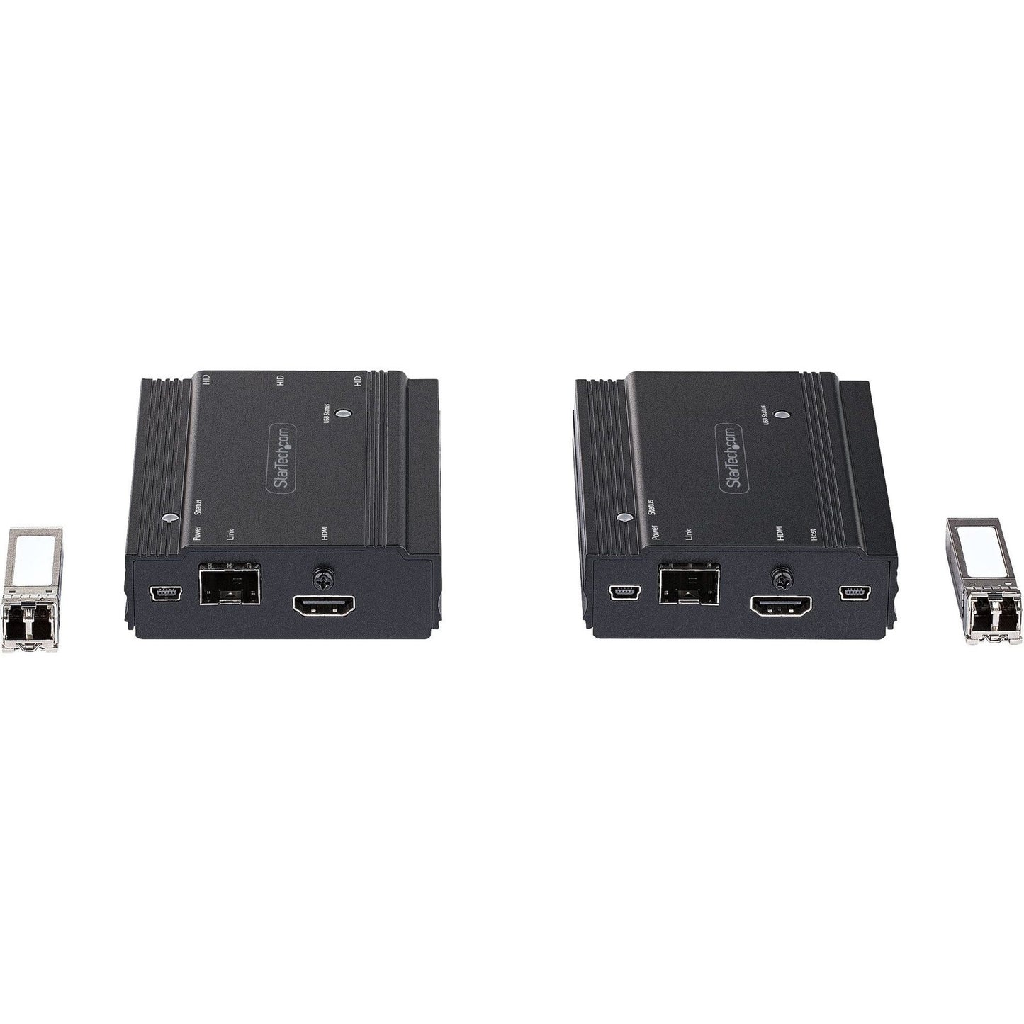 StarTech 4K HDMI & USB KVM Extender over Fiber, 984ft Range, 10G MMF SFP+