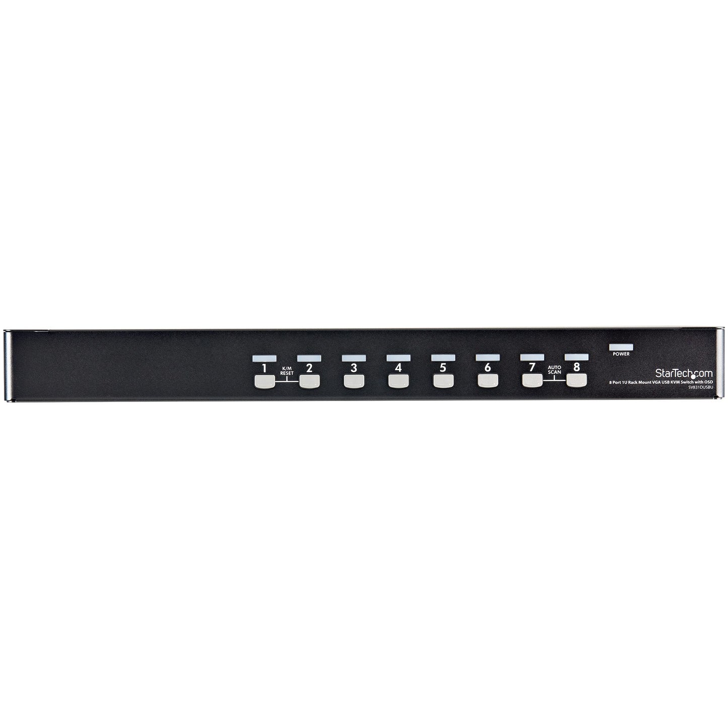 StarTech 8-Port 1U Rack Mount USB KVM Switch Kit - SV831DUSBUK