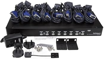 StarTech 8-Port 1U Rack Mount USB KVM Switch Kit - SV831DUSBUK