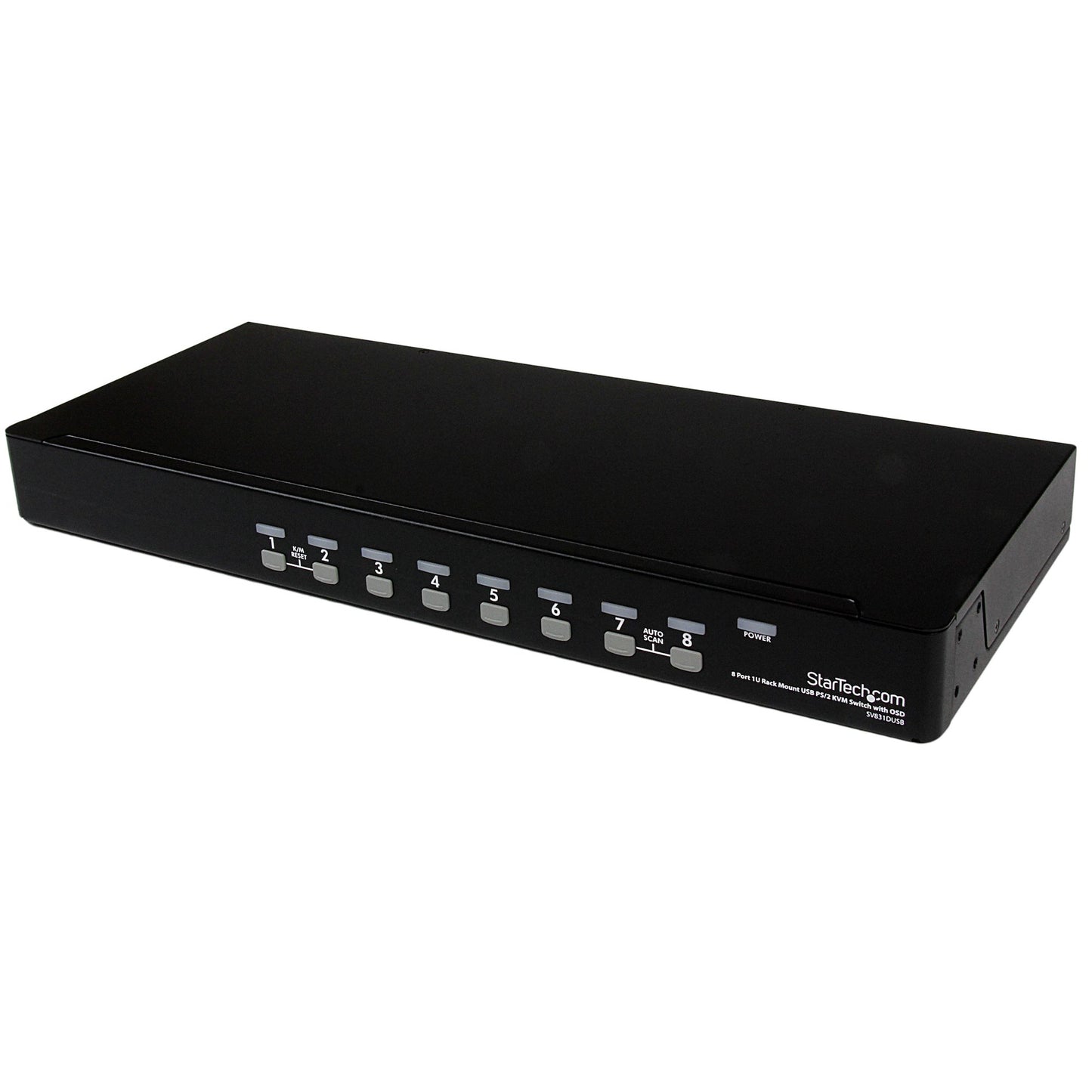 STARTECH SV831DUSB 8-Port 1U Rackmount USB/PS/2 KVM Switch