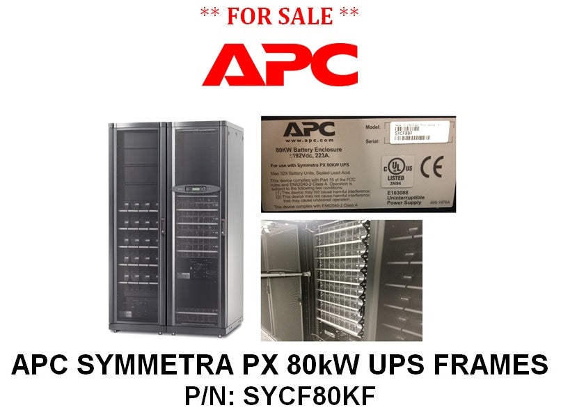 APC SYCF8BF-8 Symmetra PX 80kVA Battery Frame with 8 Modules