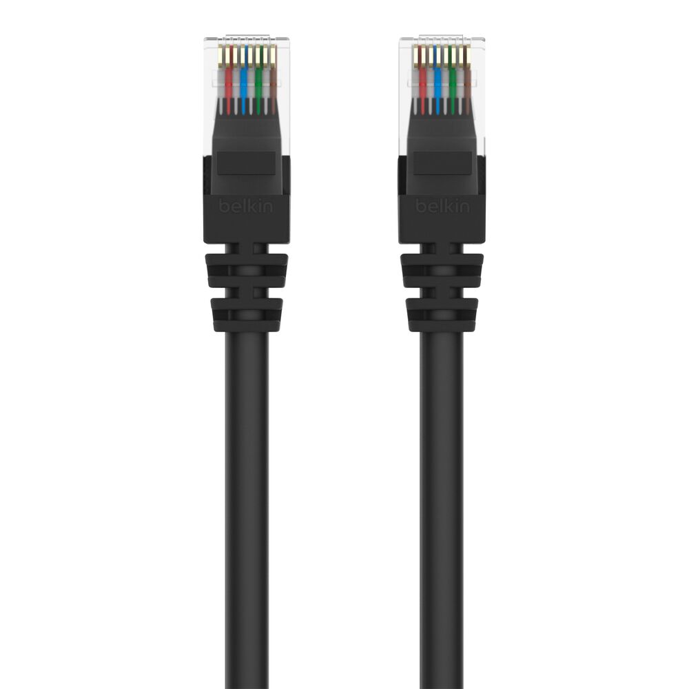 Belkin 20ft Cat5e UTP RJ45M/M Black Patch Cable