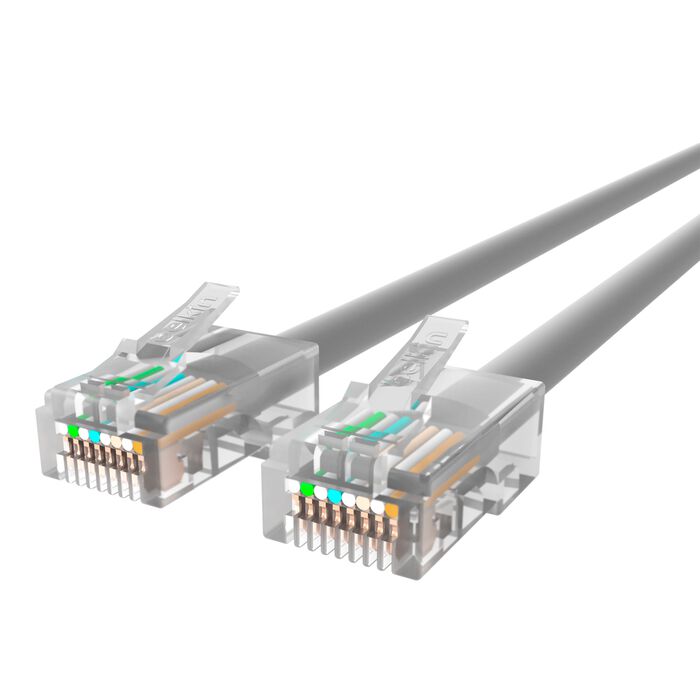 Câble de raccordement Belkin UTP Cat6 RJ45 M/M gris 3 m, conforme aux normes TAA