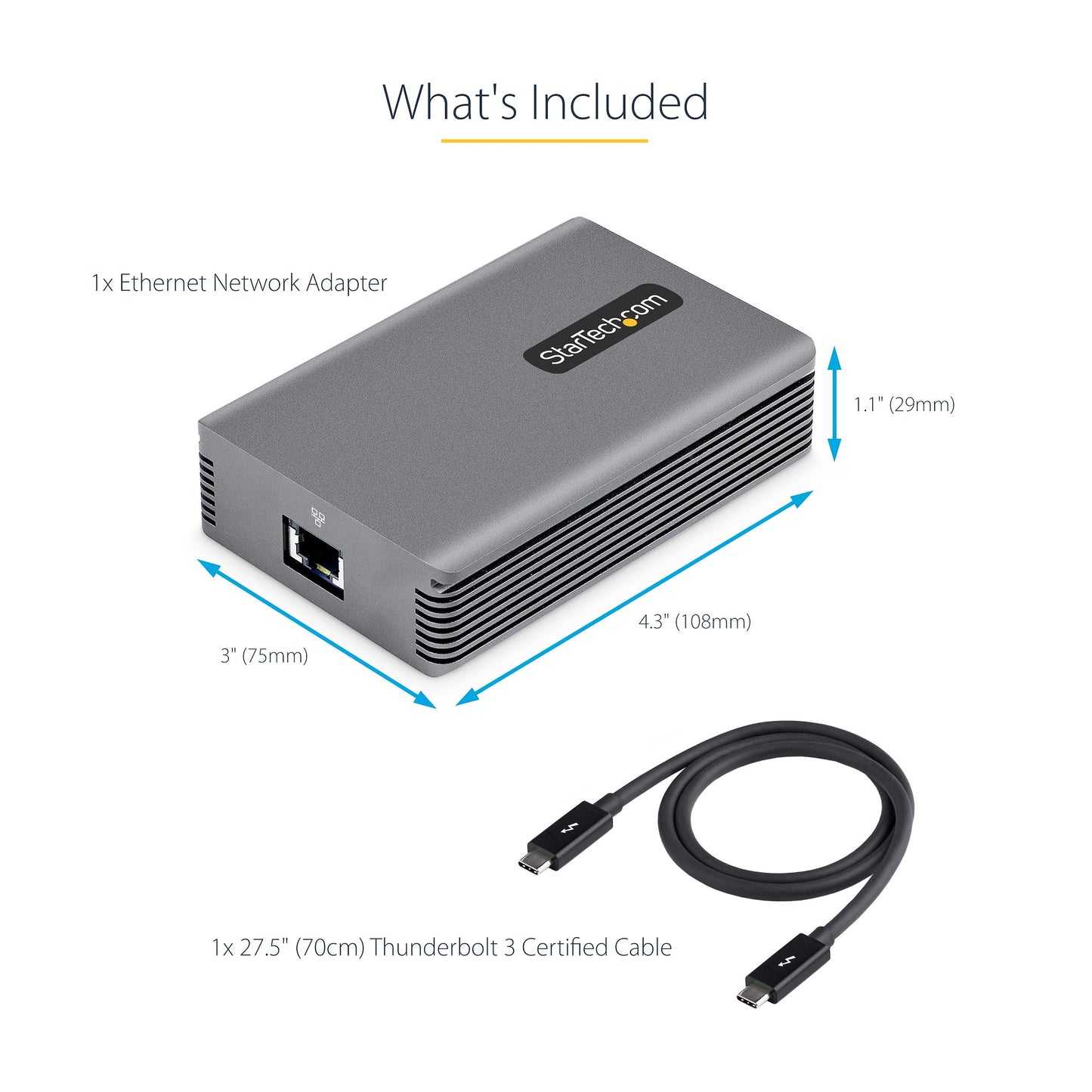 Adaptateur Ethernet StarTech TB310G2 Thunderbolt 3 vers 10GbE